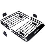 42&quot; Black Steel Rooftop Cargo Basket – Heavy-Duty Roof Rack Mount - €104,09 EUR
