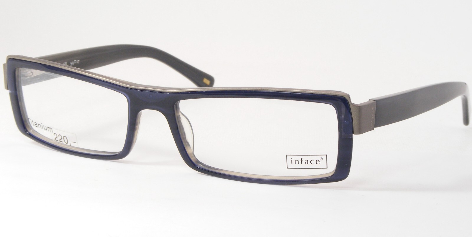 INFACE Dänisch Design if 9142 768 Blau Schwarz Unique Selten Brille 54-1... - $117.45
