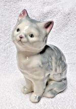 Vintage Ceramic Blue Grey Glazed Cat Kat by Robert Simmons Number 2035 - $28.22