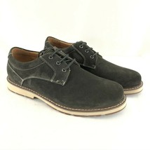 Camel Crown Mens Oxfords Lace Up Leather Suede Casual Black US Size 9 - £38.12 GBP