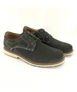 Camel Crown Mens Oxfords Lace Up Leather Suede Casual Black US Size 9 - £37.95 GBP