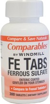 Comparables by Windmill Fe Tabs Ferrous Sulfate Tablets 300 Tablets - $35.99