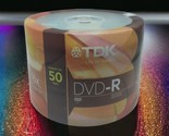 TDK DVD-R 50 Pack 1-16x 4.7GB Blank Recordable Discs Spindle Pack Factor... - £14.82 GBP