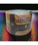 TDK DVD-R 50 Pack 1-16x 4.7GB Blank Recordable Discs Spindle Pack Factor... - £14.64 GBP
