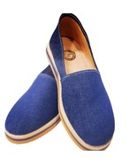 Denim Slip-On Shoes – Casual Comfort Meets Moroccan Craftsmanship - $85.00