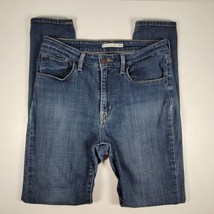 Levi&#39;s Jeans Womens 30 High Rise Skinny 721 Medium Wash Stretch Denim Cotton - £16.44 GBP