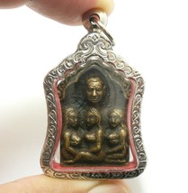 Khunpaen Hold 3 Lady Lp Pin Thai Love Appeal Amulet Pendant Attraction Talisman - £38.89 GBP