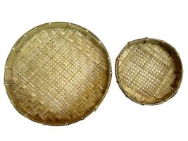 Handmade Rattan Placemats Eco-Frindly Dining Table Wicker for Round Woven Placem - £19.63 GBP