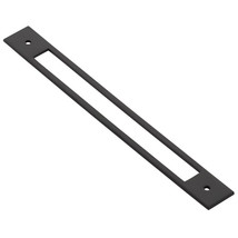 Emtek 86925US19 8&quot; Centers Backplate for Pull in Flat Black ( Pack of 2 ) - £15.76 GBP