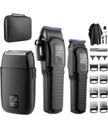 Professional Barber Hair Clippers Trimmer Shaver Set For Men,Cordless, Mens Gift - $129.93