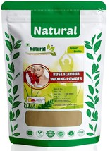 Natural &amp; Organic Rose Flavour Herbal Waxing Powder for All Types of Hai... - £11.54 GBP