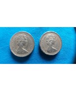 Two 1983 Royal Arms One Pound Coins. One coin with the error &quot;DECUS ET T... - $3,760.33 MXN