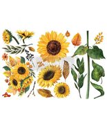 REDESIGN DECOR TRANSFERS® – SUNFLOWER AFTERNOON – 3 SHEETS, 6″X12″ - $13.50