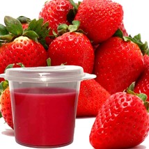 Fresh Strawberries Scented Soy Wax Candle Melts Shot Pots, Vegan, Hand Poured - £12.78 GBP+