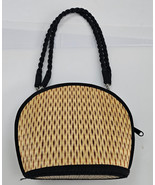 Baskets of Cambodia Bamboo Purse Woven Shoulder Bag Hand Woven Clamshell... - $390.21 MXN