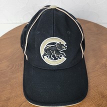 VINTAGE Chicago Cubs Mens Baseball Cap OS Black Bear Logo Embroidered Ad... - £13.24 GBP