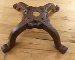 Cast Iron Stool Base 4 Prong Bar Stool Table Seat Square Restoration - $49.99