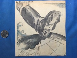 World War 2 WW2 Comic Sketch ORIGINAL From newsprint - ON NAPOLEON ROAD - €17,30 EUR