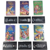 Disney The Classics VHS Lot of 6 - Aladdin, Robin Hood, The Rescuers &amp; More - £15.96 GBP