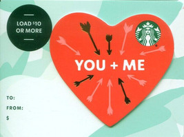 Starbucks 2020 You + Me Heart Recyclable Gift Card New No Value - £1.59 GBP