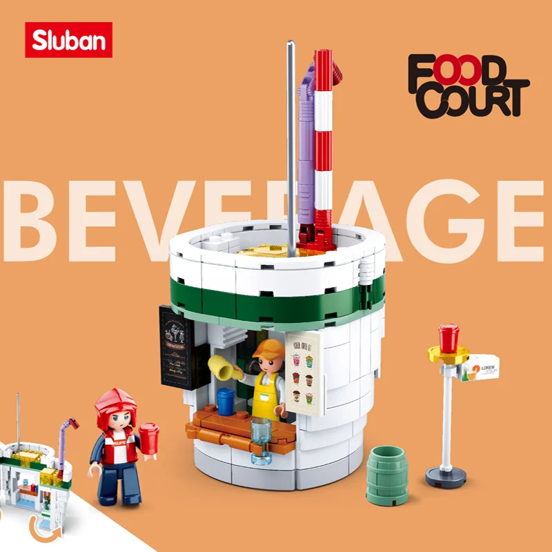 Sluban Building Block Toys Girls Dream Creator B0705D Beverage Station 289PCS - £29.52 GBP