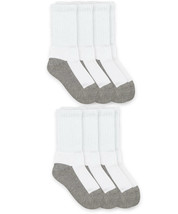 Jefferies Socks Boys Girls Seamless Sport Athletic School Ribbed Crew Socks 6 PK - £14.72 GBP+