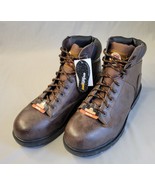 Mens Brahma Steel Toe Boots Size 13M Brown Leather Safety Job Site Endur... - $59.97 CAD