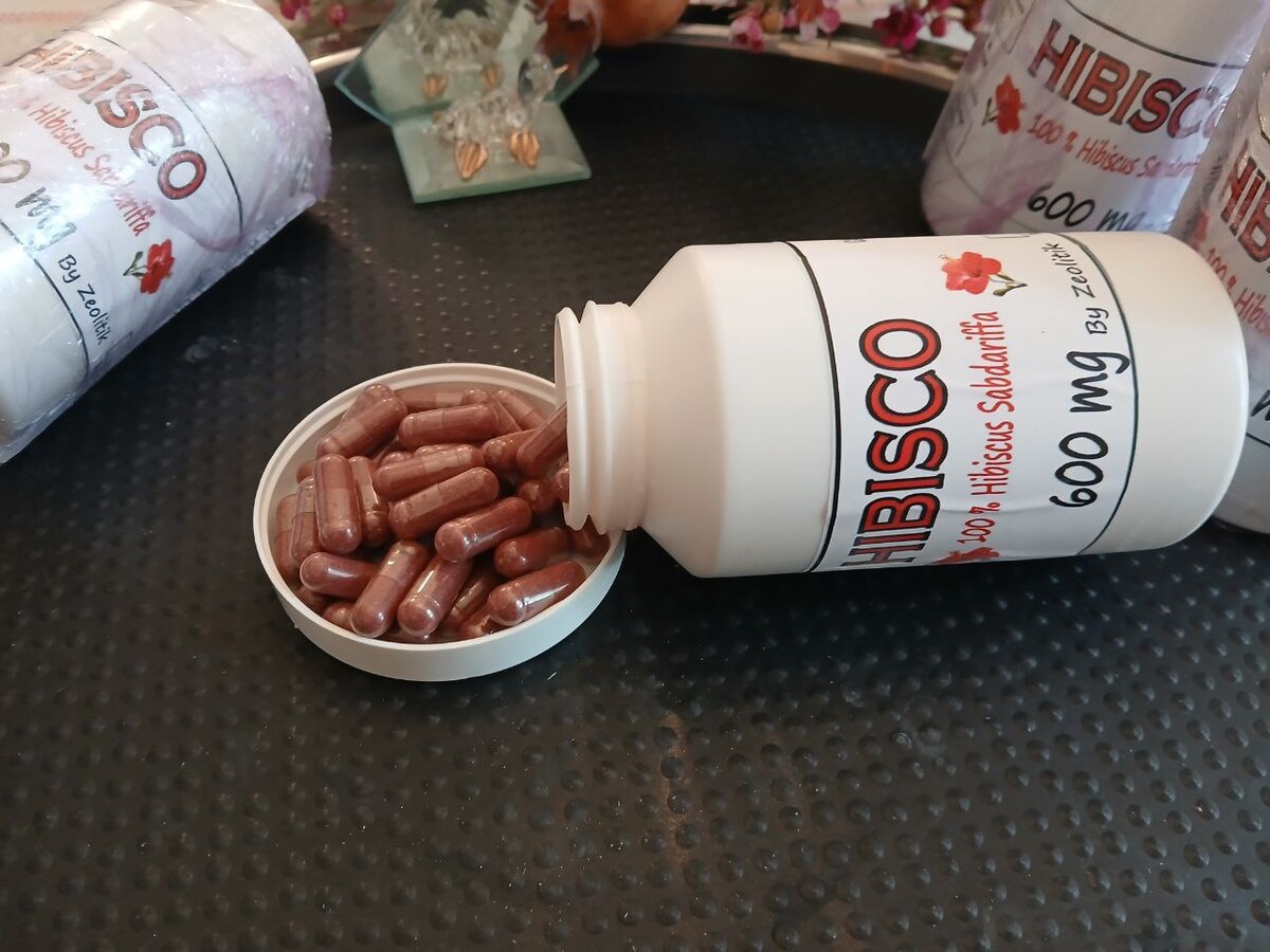 10 Bottles, Hibiscus Capsules: 600mg Vegan Herbal Supplement for Wellness - 120  Item image 6