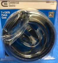 Commercial Electric 7 ft CAT6 Patch Cord Black - 1000 015 607 - $8.90