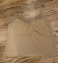 NEW Banana Republic Factory Lace Camisole  Brown Size Medium NWT - £22.53 GBP