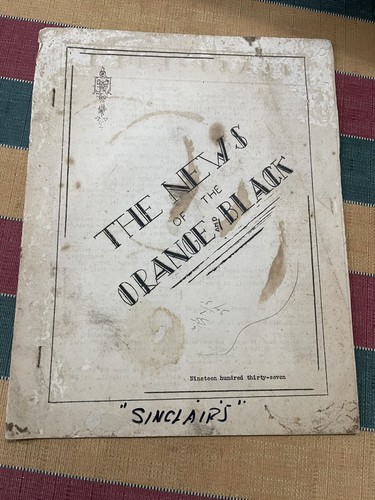 1938 HIGH SCHOOL Graduation Pamphlet Rockford MI MICHIGAN - $9.90