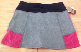 NEW Reebok Slim Sport Tennis Skirt Skort Pink Gray Pleated XS NWT MSRP $54 - £31.45 GBP