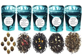 Tea Sampler,5 Black Teas, Caffeinated, Loose Leaf Tea - £16.75 GBP