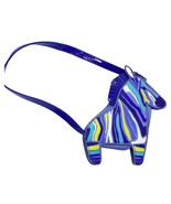 Gymboree blue zebra stripe purse - £9.00 GBP