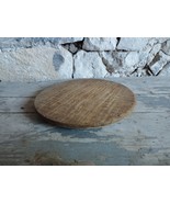 Primitive Antique Very Old Wooden Round Plate Natural Patina of 19th. - €65,56 EUR