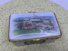 United States Capitol Historical Society 2010 Fine Porcelain Box Trinket - £39.56 GBP