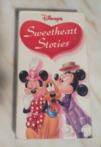 Disney&#39;s Sweetheart Stories VHS Mickey Minnie Mouse Donald Duck Pluto Pre-owned  - £4.56 GBP