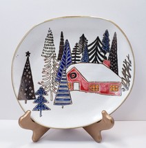 Inhomestylez 2021 Winter Christmas Holiday Salad Plate - $14.37