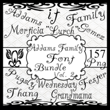 Addams family font bundle vol. 2 thumb200