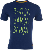Nike Mens Football Club Barcelona Covert T Shirt Size Small Color Royal Blue - £34.70 GBP