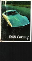 1968 Chevrolet Corvette Stingray Sales Brochure - $17.66