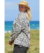 Black Plus Size Plaid Leopard Printed Patchwork Button Up Shacket - $35.24