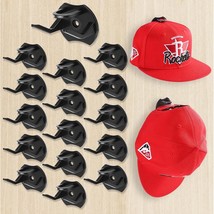Adhesive Hat Rack For Wall Baseball Caps, 16 Pack Hooks For Hats, Strong... - £27.17 GBP