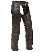 Kids Size XL 100% Top Grade Thick Leather Riding Chaps (Black) Zipper Closure - $52.10