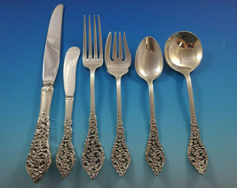 Florentine Lace by Reed &amp; Barton Sterling Silver Flatware Service 12 Set 75 Pcs - £3,572.17 GBP