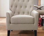 Rylee 30Accent Fabric Upholstered Arm Tufted Comfy For Reading In Bedroo... - $240.99