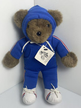 New Albert The Running Bear Plush Redo Jogging Suit 1979 North American Bear - £13.60 GBP