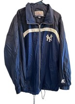 Vintage New York Yankees Starter Windbreaker Jacket 90&#39;s Embroidered Men... - $114.00