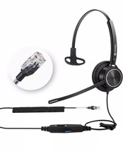 Arama RJ9 Telephone Headset with Noise Canceling Mic &amp; Corded Offi Phone... - $14.73