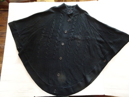 Poncho Black - Argee - One Size Fits Most - $20.00